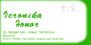 veronika homor business card